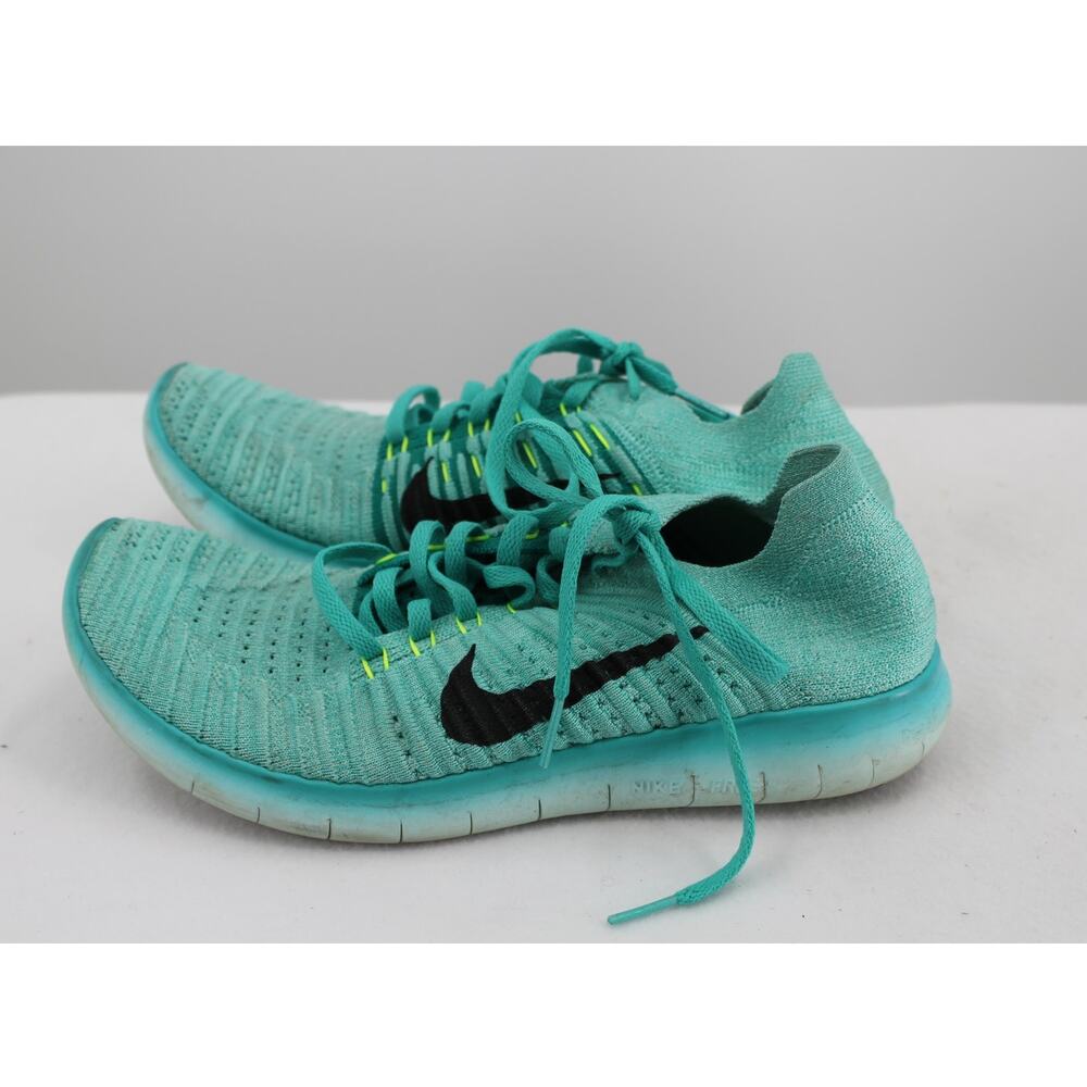 Nike Free RN Flyknit Women's Size 9 Running Shoes Hyper Turquoise